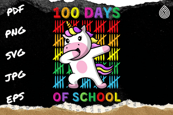100 Days of School, Dabbing Unicorn