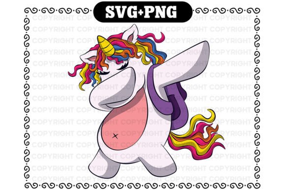 Dabbing School Student Unicorn Design Graphics
