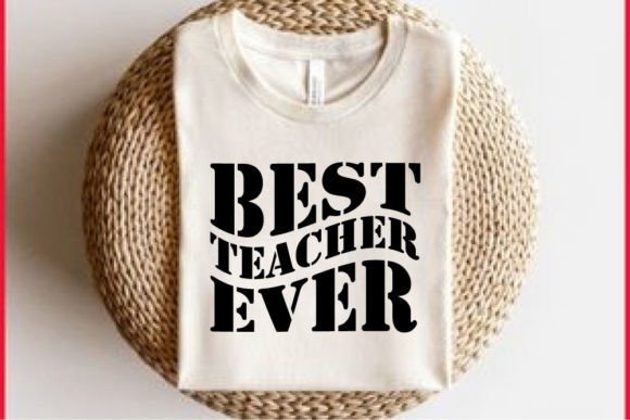 Retro Teacher T-shirt Design, Best Teach