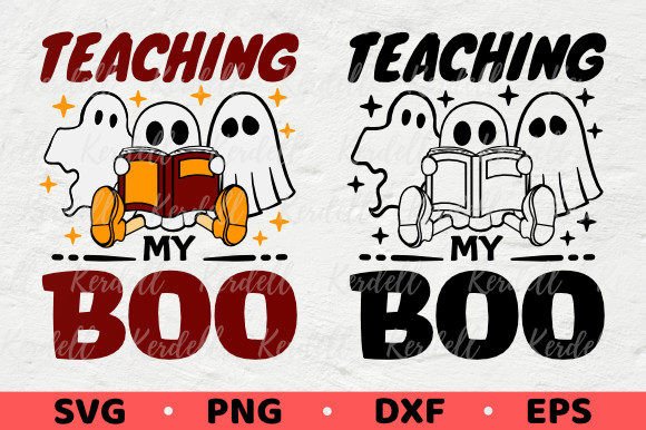 Teaching My Boo Halloween Teacher Ghost: A Versatile Graphic Design Asset