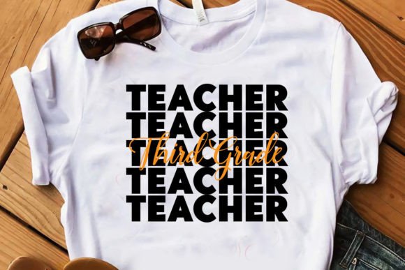 Third Grade Teacher T-Shirt Graphics